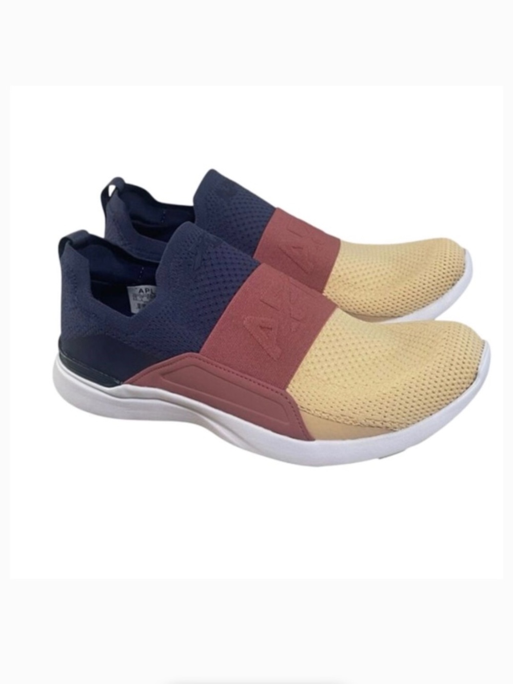 APL Athletic Propulsion Labs Women's TechLoom Bliss Sneakers Navy, Cedar 7.5